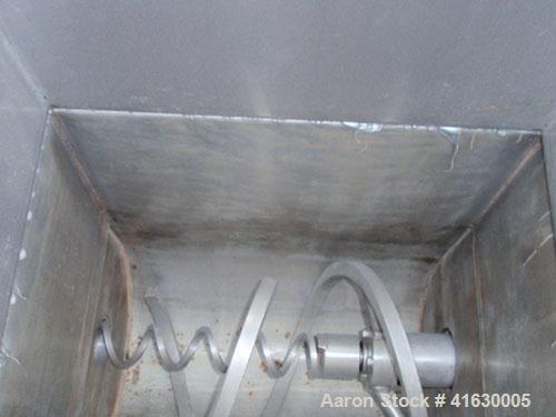 Used Rietz Extructor, Model RE6 K5F42, Stainless Steel. 6" diameter x 36" long screw, jacketed barrel, 5" x 6" feed section, driven by a 10 hp, 220/440 volt, Reeves variable speed motor. Includes an ...