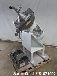 Used- Rietz 12" Diameter 45 Degree Angle Disintegrator. 21" ID reduction chamber. (4) rows of 12" diameter, (5) hammers stac...