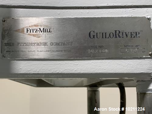 Used 5HP Fitzpatrick Guilo River Pre-Breaker Fitz-Mill