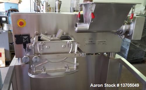 Used Fitzpatrick "A" Series Model D6A Fitzmill with 3" Diameter Screw Feed. All sanitary stainless steel construction, electropolish internal finish, cantilever design, knife/ impact reversible rotor...