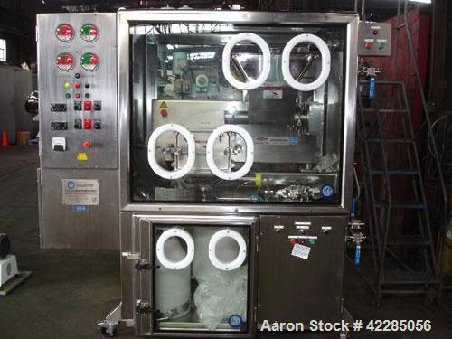Unused- Fitzpatrick Fitzmill, Model D6A, 316 Stainless Steel. 25RA Mirror polish internal, screw feed with hopper, driven by .5 hp variable speed drive, 5 hp variable speed main drive. Unit is mounte...