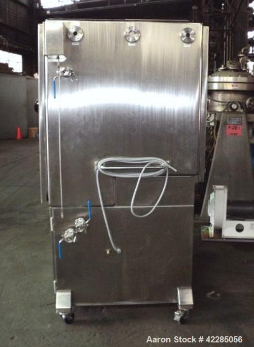 Unused- Fitzpatrick Fitzmill, Model D6A, 316 Stainless Steel. 25RA Mirror polish internal, screw feed with hopper, driven by .5 hp variable speed drive, 5 hp variable speed main drive. Unit is mounte...