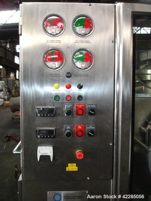 Unused- Fitzpatrick Fitzmill, Model D6A, 316 Stainless Steel. 25RA Mirror polish internal, screw feed with hopper, driven by .5 hp variable speed drive, 5 hp variable speed main drive. Unit is mounte...