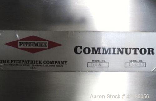 Unused- Fitzpatrick Fitzmill, Model D6A, 316 Stainless Steel. 25RA Mirror polish internal, screw feed with hopper, driven by .5 hp variable speed drive, 5 hp variable speed main drive. Unit is mounte...