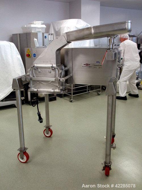 Used Fitzpatrick Fitzmill, Model D6A. Stainless steel construction, fixed knives, pan feed, cantilever design, 575 volt motor with VFD, serial# 11255.