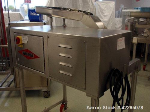 Used Fitzpatrick Fitzmill, Model D6A. Stainless steel construction, fixed knives, pan feed, cantilever design, 575 volt motor with VFD, serial# 11255.