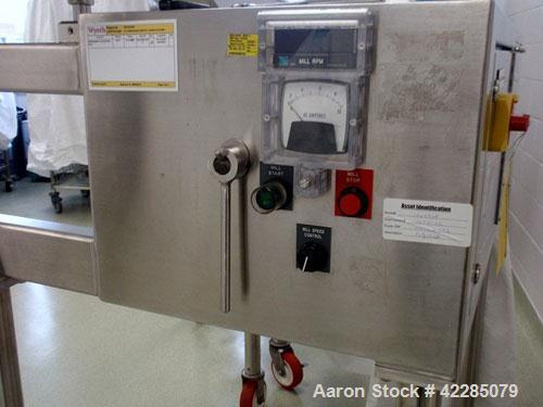 Used Fitzpatrick Fitzmill, Model D6A. Stainless steel construction, fixed knives, pan feed, cantilever design, 575 volt motor with VFD, serial# 11869.