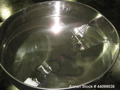 Used Fitzpatick Sanitary Fitzmill, Model D6A. Polished, fixed knives, pan feed. Driven by a 5hp, 230/460 volt motor with VFD. Serial#10648.