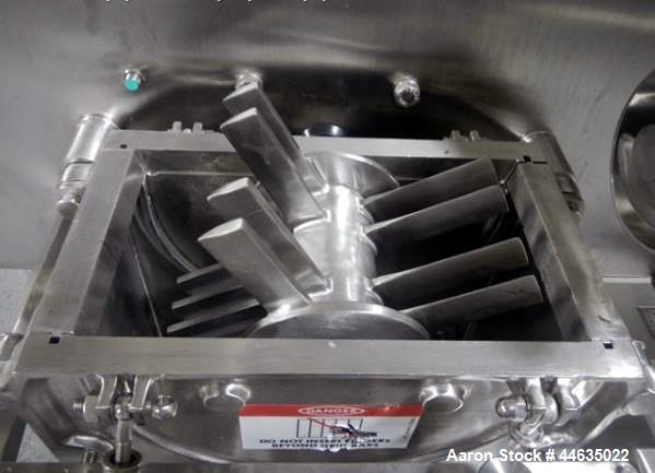 Used Fitzpatrick Fitzmill, Model D6A. 316 Stainless steel product contact surfaces, 304 stainless steel non product contact surfaces, cantilevered design, mirror internal finish, fixed blades with 7....