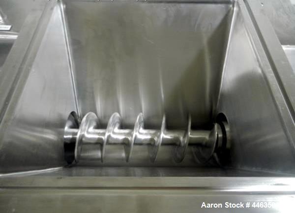 Used Fitzpatrick Fitzmill, Model D6A. 316 Stainless steel product contact surfaces, 304 stainless steel non product contact surfaces, cantilevered design, mirror internal finish, fixed blades with 7....
