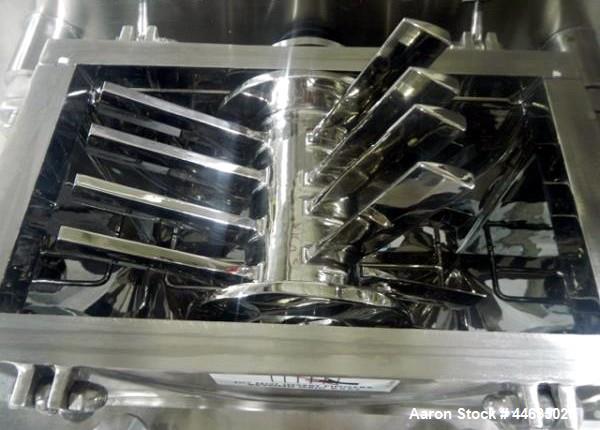 Used Fitzpatrick Fitzmill, Model D6A. 316 Stainless steel product contact surfaces, 304 stainless steel non product contact surfaces, cantilevered design, mirror internal finish, fixed blades with dr...