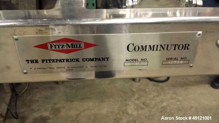 Used Fitzpatrick Model D6A Fitzmill