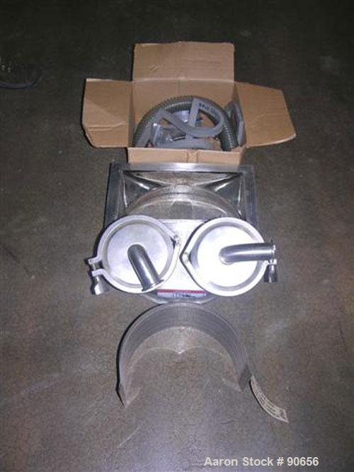 USED: D6A Fitzmill, stainless steel construction. Fixed knives, cantilevered design, screw feed with approximate 1/4 hp XP motor with hopper, 7.5 hp 230/460 volt XP main drive, with product containme...