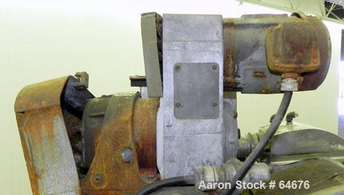 Used Fitzpatrick Fitzmill, Model D6, 316 Stainless Steel. 16 Double sided impact 410/16/20 stainless steel swinging blades, 6" x 11" cutting chamber, jacketed feed throat. 3" Diameter x 16" long scre...