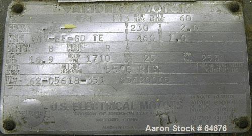 Used Fitzpatrick Fitzmill, Model D6, 316 Stainless Steel. 16 Double sided impact 410/16/20 stainless steel swinging blades, 6" x 11" cutting chamber, jacketed feed throat. 3" Diameter x 16" long scre...