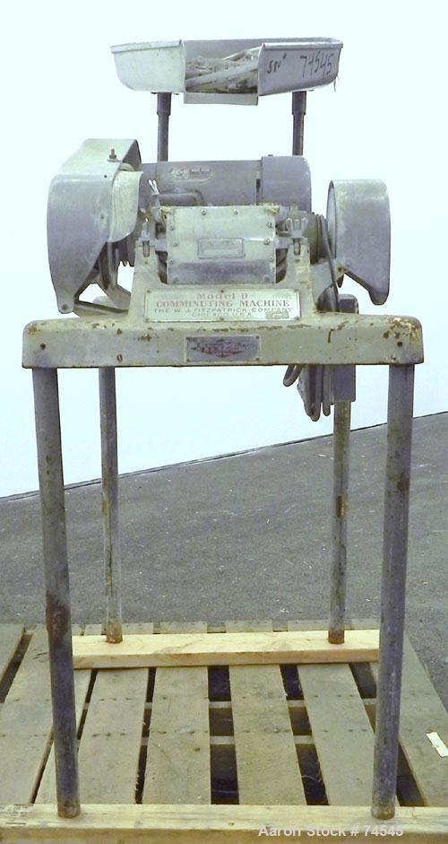 Used Stainless Steel Fitzpatrick Fitzmill, Model D6