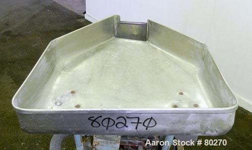 Used Fitzpatrick Fitzmill, Model D6, 304 Stainless Steel. (16) Impact/knife 410/16/20 stainless steel swinging blades. 6" x 11" Cutting chamber, no bottom screen. Gravity feed throat with pan. Driven...