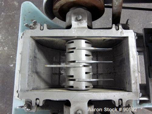 Used Fitzpatrick Fitzmill, Model D6, Stainless Steel. (16) swinging impact/knife 410/16/20 stainless steel blades, 6" x 11" cutting chamber, bottom screen, 316 stainless steel gravity feed throat wit...