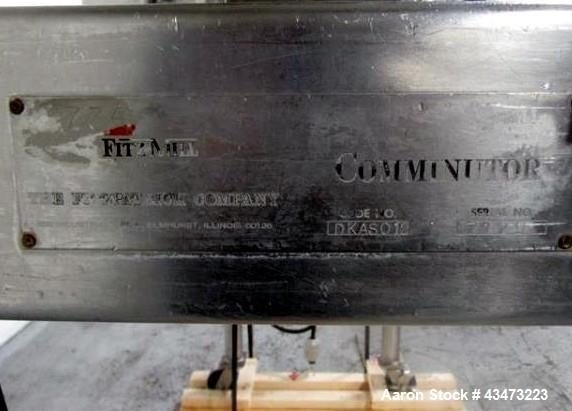 Used Stainless Steel DKASO12 Fitzmill