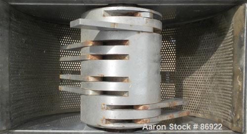 Used Fitzpatrick Fitzmill, Model DAO6, 316 Stainless Steel. (16) double impact swinging blades, 6" x 11" cutting chamber, bottom screen. 304 stainless steel gravity feed throat. Driven by a 7.5 HP, 3...
