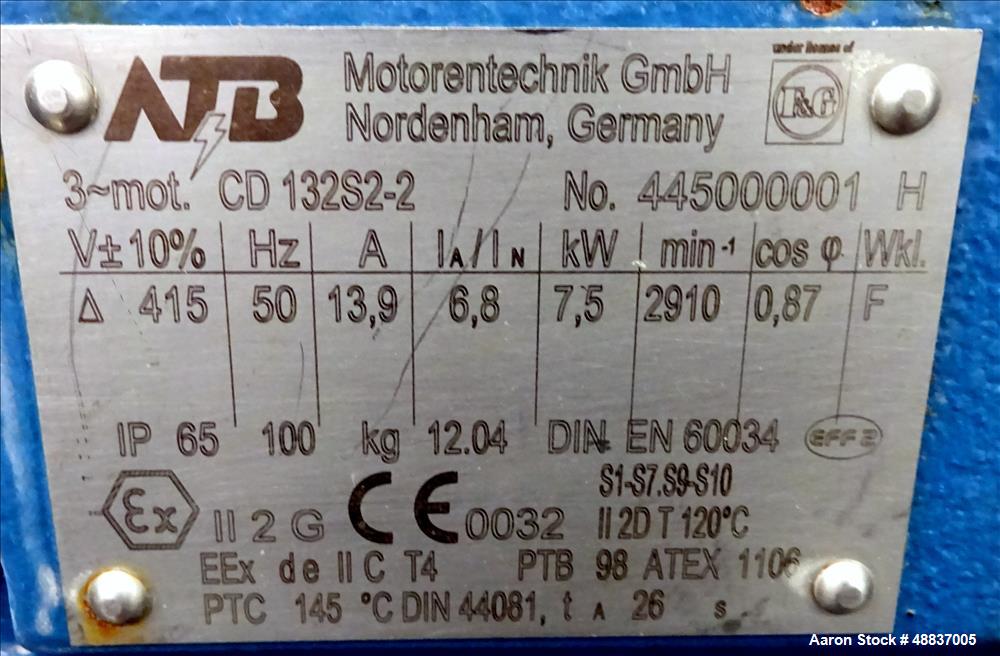 Used Fitzpatrick Fitzmill, Model DAS06.0401, Stainless steel.