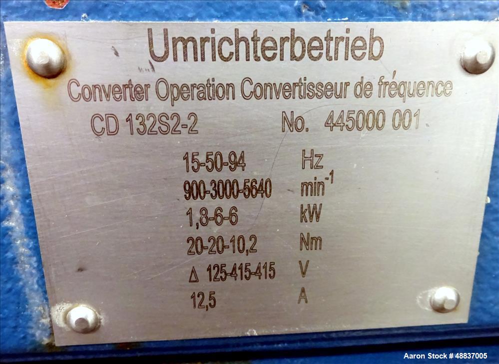 Used Fitzpatrick Fitzmill, Model DAS06.0401, Stainless steel.