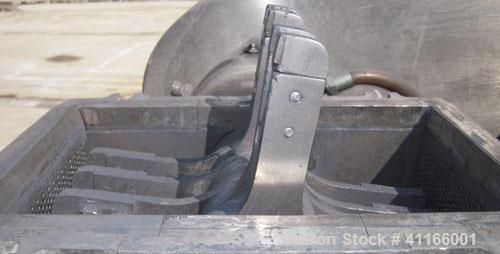 Used Fitzpatrick Fitzmill, Model DASO6 , 316 stainless steel. 11 1/4" x 6 1/4" chamber, (16) bolt on 15-5 PH single edge blades.  Top gravity feed with hopper. Driven by a 15 hp, 3/60/230/460 volt, 3...