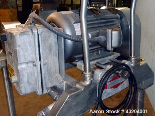 Used Fitzpatrick Fitzmill, Model DAS06, Stainless Steel. (16) Fixed double impact blades. 6" x 11" Cutting chamber, gravity feed throat with pan, no bottom screen. Driven by a 10 hp, 3/60/230/460 vol...