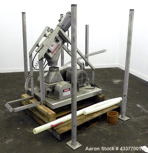 Used Fitzpatrick Fitzmill, Model DAS06, Stainless Steel. (16) Knife/Impact fixed 410/16/20 stainless steel blades, 6” x 11” 316 stainless steel cutting chamber, 316 stainless steel feed hopper, no bo...