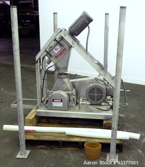 Used Fitzpatrick Fitzmill, Model DAS06, Stainless Steel. (16) Knife/Impact fixed 410/16/20 stainless steel blades, 6” x 11” 316 stainless steel cutting chamber, 316 stainless steel feed hopper, no bo...