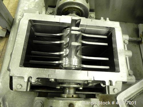 Used Fitzpatrick Fitzmill, Model DAS06, Stainless Steel. (16) Knife/Impact fixed 410/16/20 stainless steel blades, 6” x 11” 316 stainless steel cutting chamber, 316 stainless steel feed hopper, no bo...