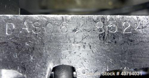 Used Fitzpatrick Fitzmill, Model DAS06, Stainless Steel. (16) Knife/Impact fixed 410/16/20 stainless steel blades, 6” x 11” 304 stainless steel cutting chamber, 316 stainless steel feed throat with a...