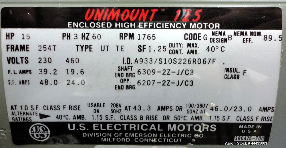 Used Fitzpatrick Fitzmill, Model DAS06, Stainless Steel. (16) Double impact fixed 410/16/20 stainless steel blades, 6” x 11” 304 stainless steel cutting chamber, 304 stainless steel feed throat with ...