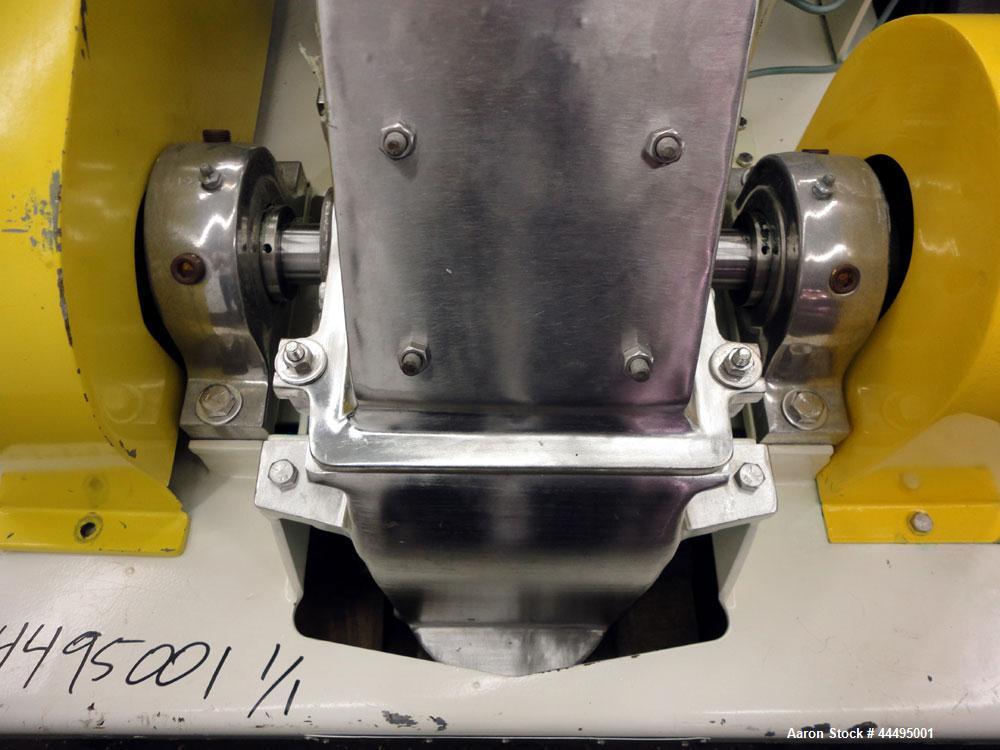 Used Fitzpatrick Fitzmill, Model DAS06, Stainless Steel. (16) Double impact fixed 410/16/20 stainless steel blades, 6” x 11” 304 stainless steel cutting chamber, 304 stainless steel feed throat with ...