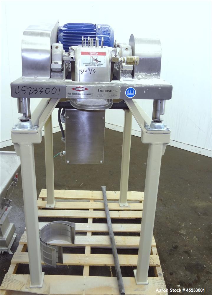 Used Stainless Steel Fitzpatrick Fitzmill, Model DASO6