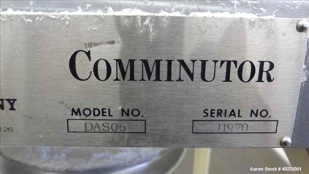 Used Stainless Steel Fitzpatrick Fitzmill, Model DASO6