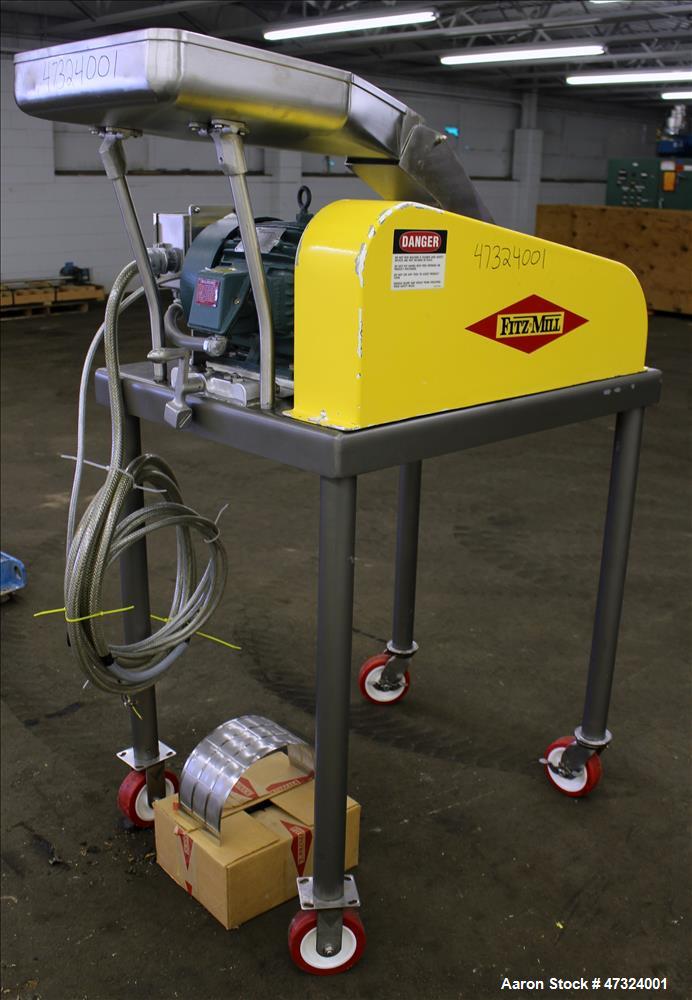 Used Fitzpatrick Fitzmill, Model DAS06, 316 Stainless Steel.