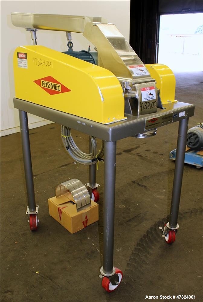 Used Fitzpatrick Fitzmill, Model DAS06, 316 Stainless Steel.