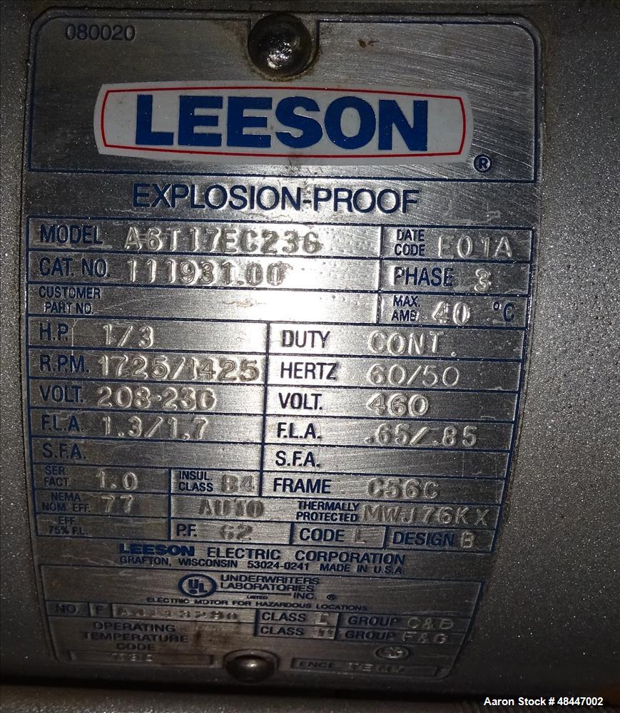 Used Fitzpatrick Fitzmill, Model DASO6, 304/316 Stainless Steel