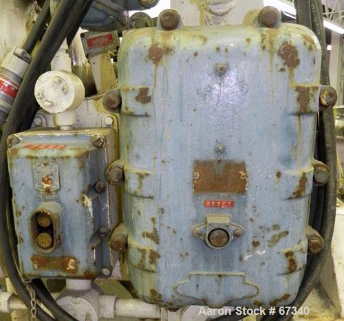 Used Fitzpatrick Fitzmill, Model DASO6, 316 Stainless Steel. (16) Knife rotor with code 575 fixed knife/impact 410/16/20 stainless steel blades. 6" x 11" Water cooled cutting chamber, 3" diameter x 1...