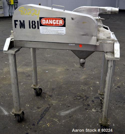 Used- Stainless Steel Fitzpatrick Fitzmill, Model DAS06