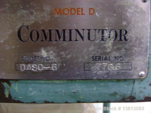 Used Stainless Steel Fitzpatrick Fitzmill, Model DASO-6