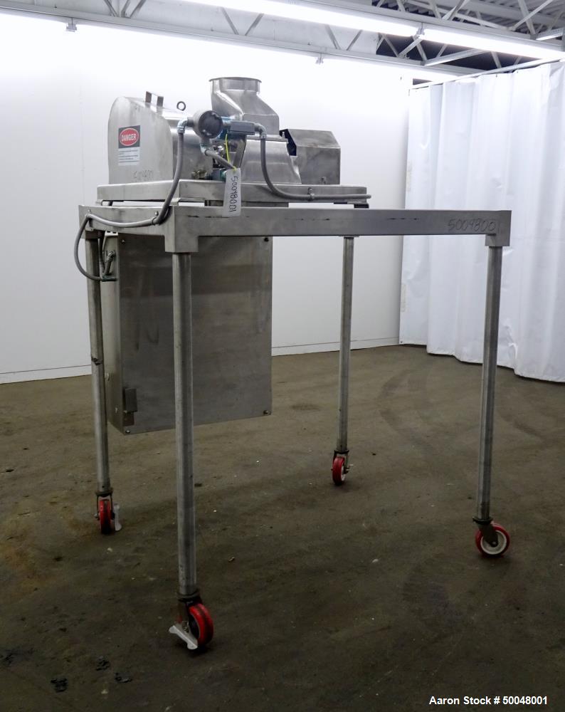Used Fitzpatrick Fitzmill, Model DASO6, 316 Stainless Steel.