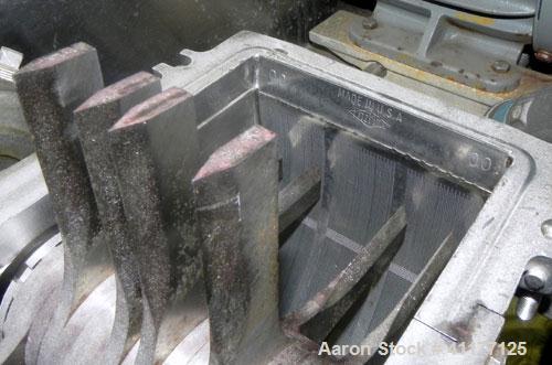 Used Fitzpatrick Fitzmill, Model DASO6, 316 Stainless Steel. (16) Fixed impact/knife410/16/20 stainless steel blades. 6" x 11" Cutting chamber, gravity feed throat with pan, and bottom screen. Driven...