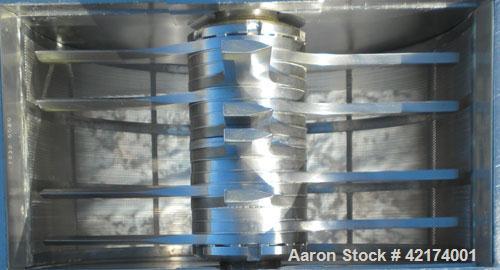 Used Fitzpatrick Fitzmill, Model DASO6, 316 Stainless Steel. (16) 410/16/20 stainless steel fixed knife/impact blades. 11" x 6" chamber, gravity feed throat with pan, bottom screen. Driven by a 5 HP,...