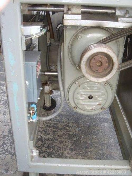 Used Fitzpatrick Fitzmill, Model U, Code DASO6, Stainless Steel. (16) Impact/knife fixed blades. 11" x 13" cutting chamber. Approximate 6" diameter screw feed with hopper, driven by a variable speed ...