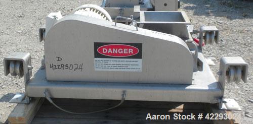 Used Fitzpatrick Fitzmill, model DASO6, 316 stainless steel. (16) 410/16/20 stainless steel fixed double impact stainless steel blades. 6" x 11" cutting chamber, gravity feed throat, bottom screen. D...