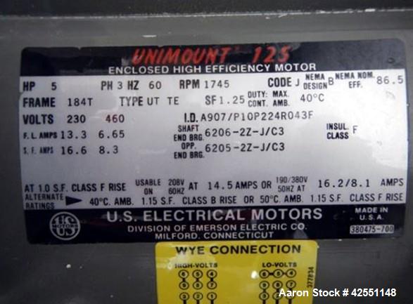 Used Stainless Steel Fitzmill, Model DASO6