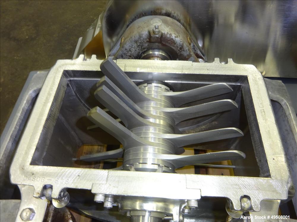 Used Fitzpatrick Fitzmill, Model DASO6, Stainless Steel. (16) Fixed impact/knife 410 stainless steel blades. Approximate 6" x 11" cutting chamber, 304 stainless steel. 316 Stainless steel top cover. ...