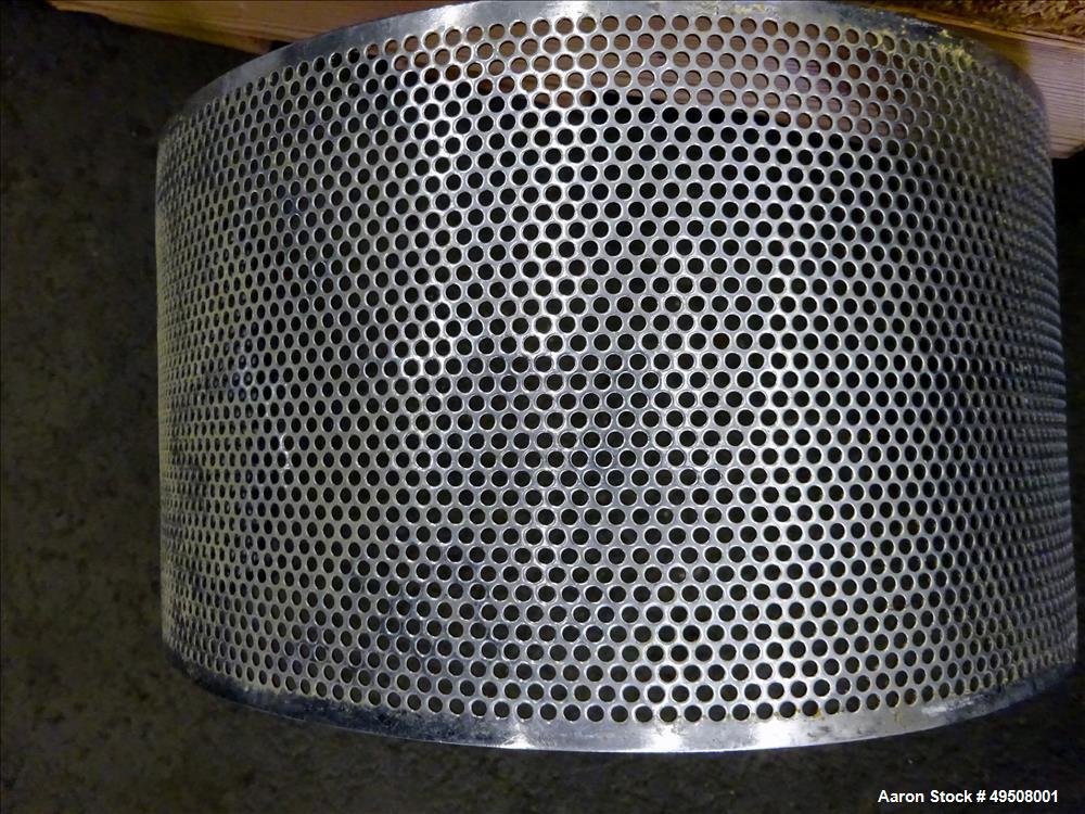 Used Fitzpatrick Fitzmill, Model DASO6, Stainless Steel. (16) Fixed impact/knife 410 stainless steel blades. Approximate 6" x 11" cutting chamber, 304 stainless steel. 316 Stainless steel top cover. ...